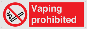 Vaping prohibited